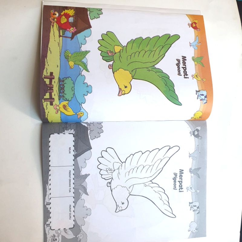 BUKU MEWARNAI ANAK UKURAN BESAR