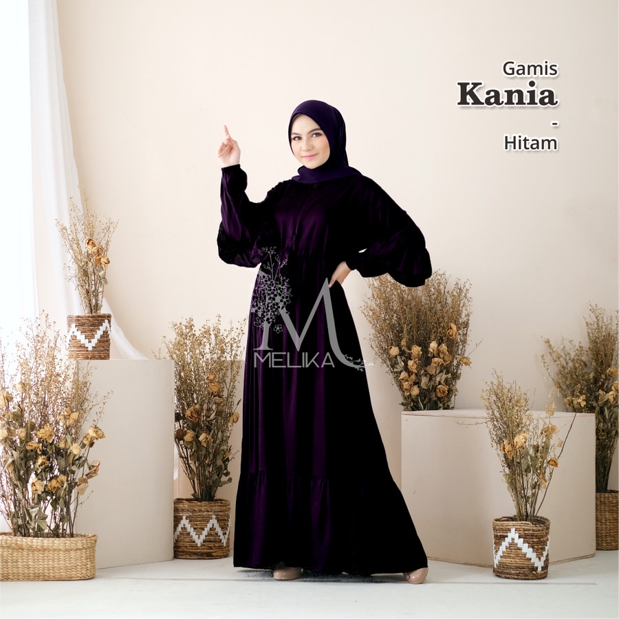 Baju Gamis Hitam Polos Wanita Gamis wanita maxi Baju Kondangan Jersey MURAH Fashion Pakaian A1A1 Kat