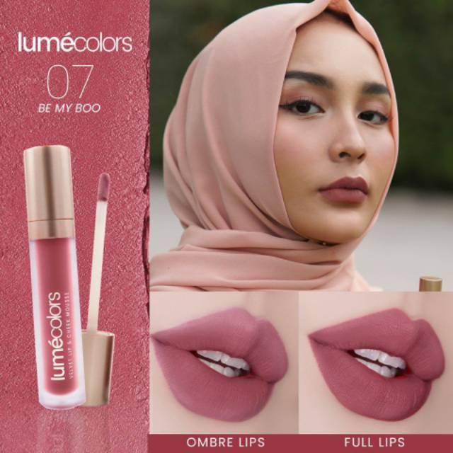 Lumecolors SERIES VELVET LIP &amp; CHEEK MOUSSE 3 IN 1 by CHRISTINA LIE BPOM HALAL lipstick