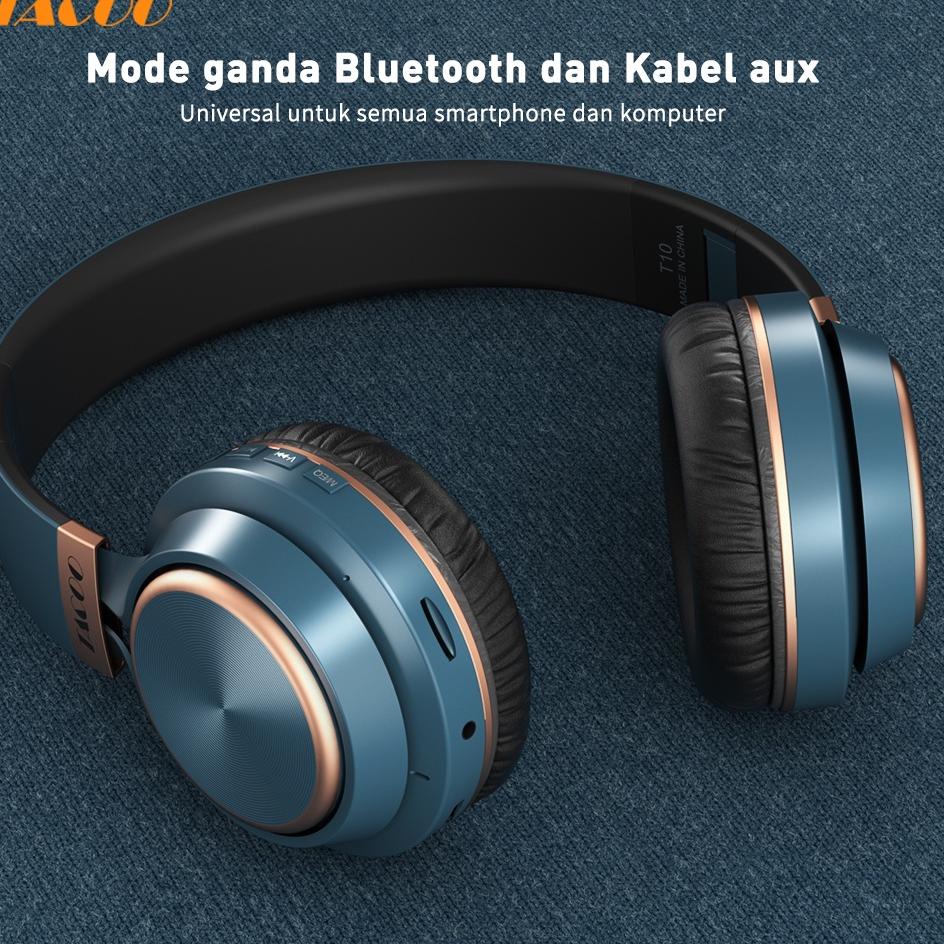 Produk berkualitas / KFK TACOO T10 Headset Wireless Bluetooth with Headset Noise Cancelling Gaming L