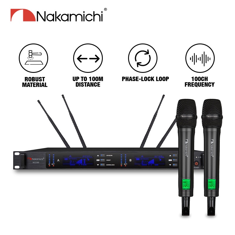 Jual Nakamichi NC230 Amplifier Sound System With Mic Amplifier Karoake