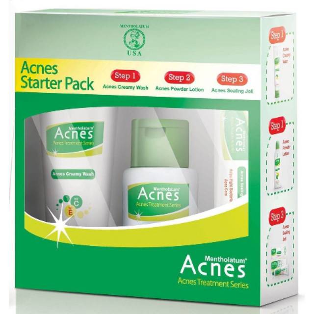 ❤ MEMEY ❤ ACNES Starter Pack Isi 3 Pcs