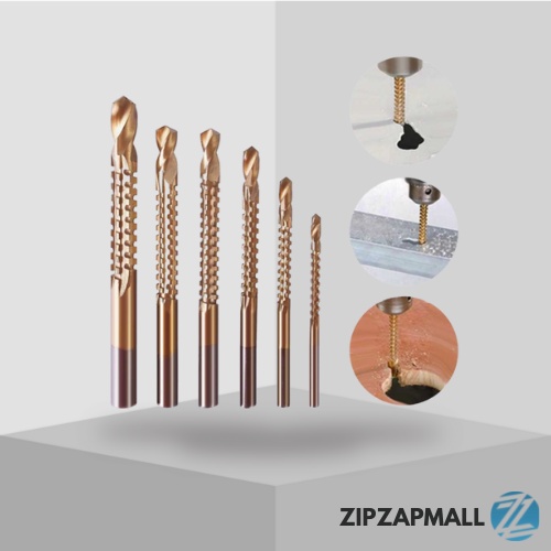 Mata Bor Besi Baja Multifungsi Set Lengkap / Mata Bor Power Drill HSS Steel 6 PCS / Set Komplit Mata