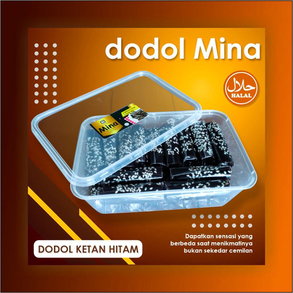 

Dodol Ketan Hitam Mina / Jenang / Oleh oleh khas Bali / 500gr