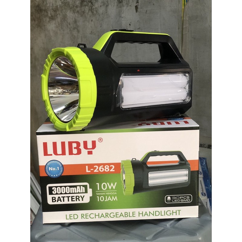 LED Emergency LUBY L-2682 10w - Lampu Emergency - LED Rechargeable Handlight