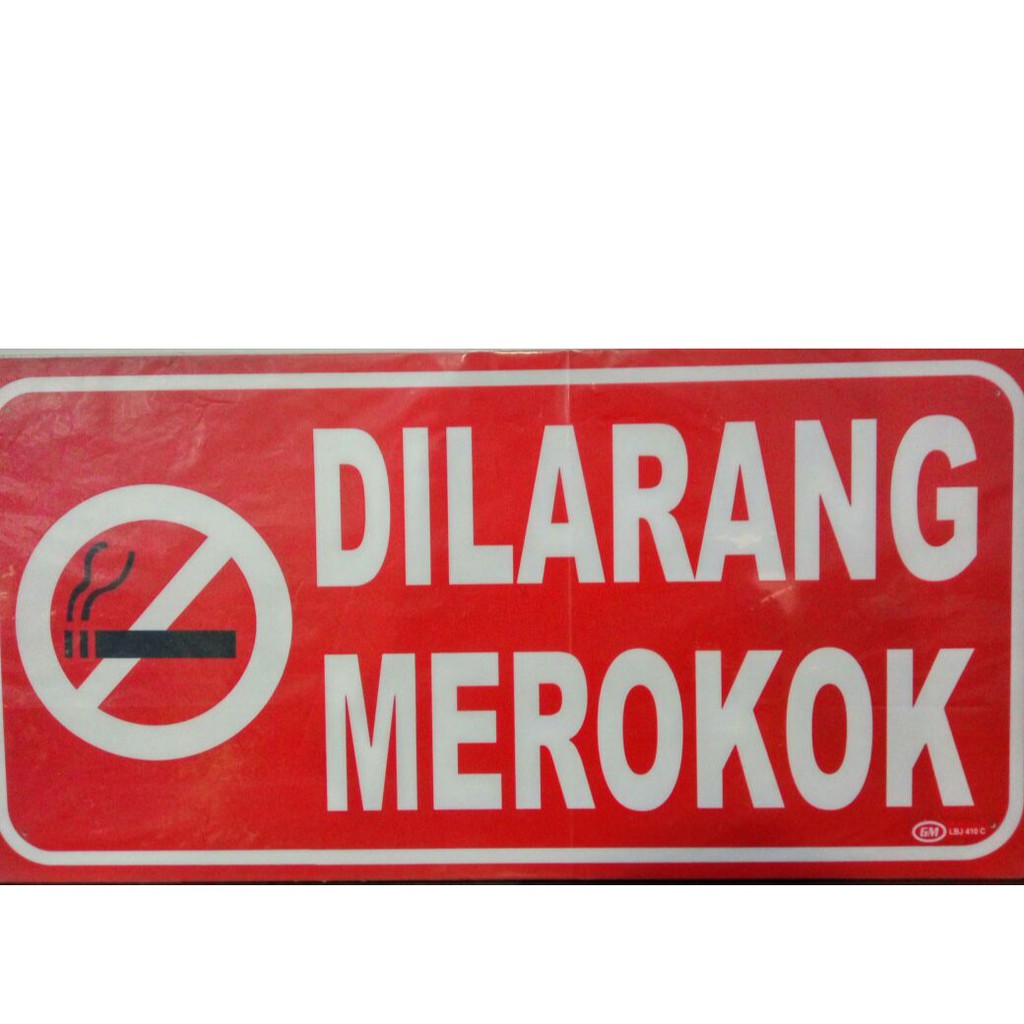 

GM LABEL DILARANG MEROKOK LB 410 JUMBO WARNA