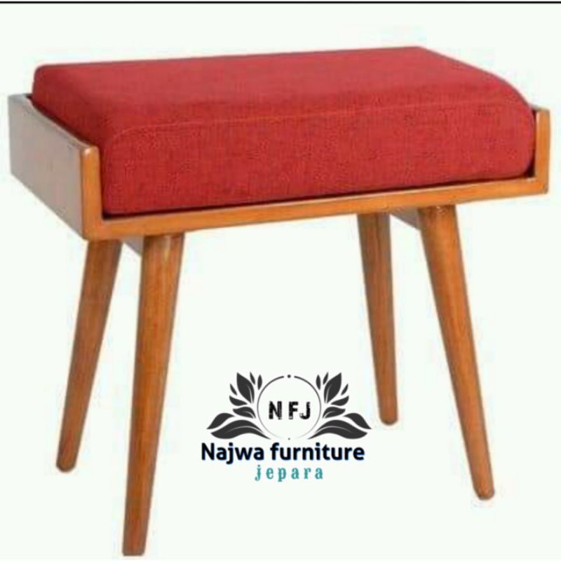 KURSI RETRO KURSI MINIMALIS JATI KURSI STOOL JATI