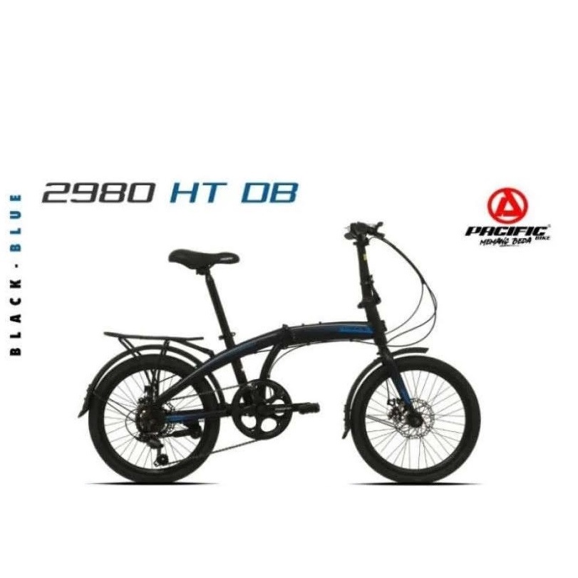Sepeda Lipat Pacific STEEL 2980 HT DB 1x7SP MD 16 Inch Garansi SNI-1