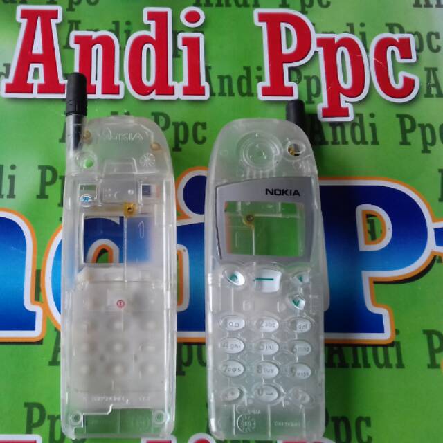 Casing Fullset Nokia 5110 Transparan+Antena Hitam+Sarang Tawon