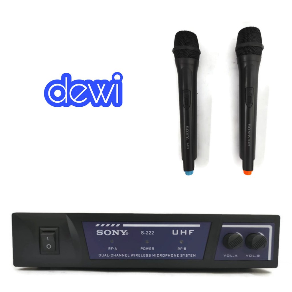 MIC SONY S222 / MICROPHONE WIRELESS SONY S-222 / MIC DOUBLE WIRELESS SONY S222 / S-222