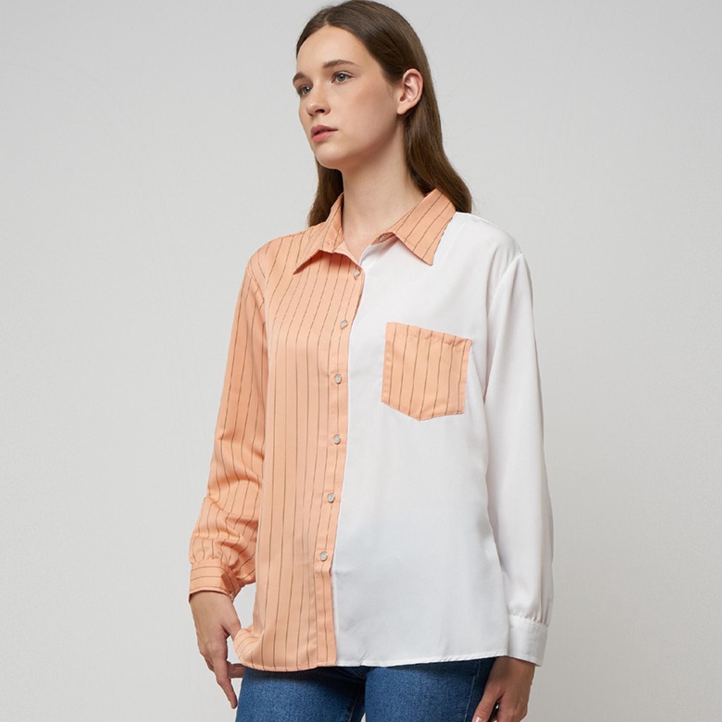 Monellina 601120 Kemeja Wanita Lengan Panjang-3