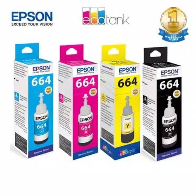 Tinta original epson 664 (B, C, M, Y)harga per botol