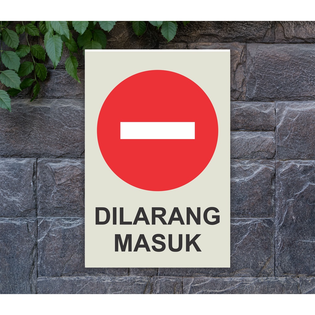Fayy Store Hiasan Dinding Sign Dilarang Masuk