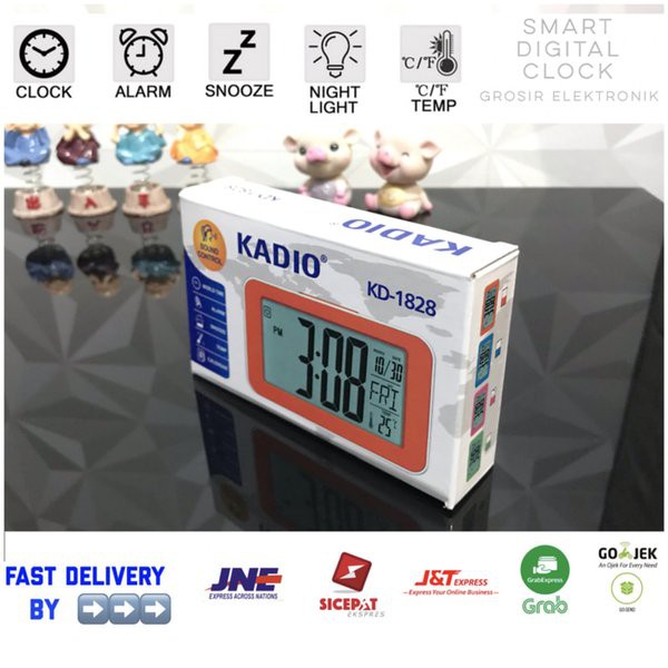 Jam Meja Digital Weker Keren Smart Alarm Clock Souvenir KD-1828