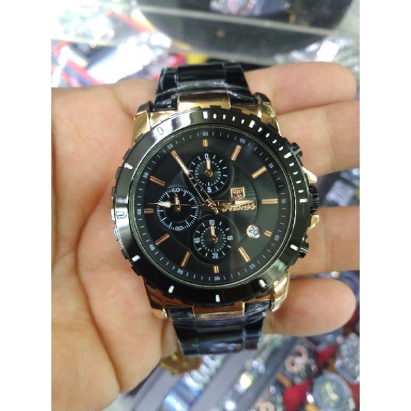 Jam Tangan Pria Tetonis Rantai Original Garansi 1 Tahun