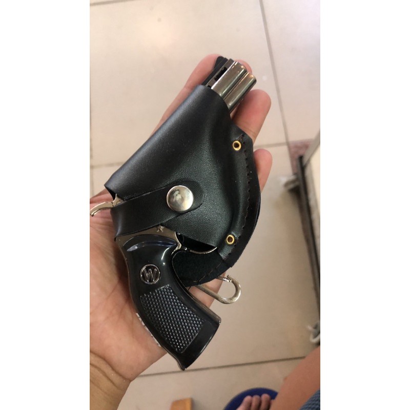 KOREK API PISTOL REVOLVER MINI PSK 240 DENGAN SARUNG / MANCIS