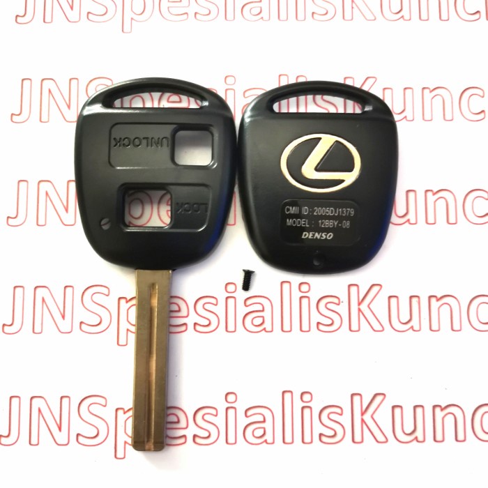 CASING KUNCI LEXUS 2 TOMBOL BLADE 48