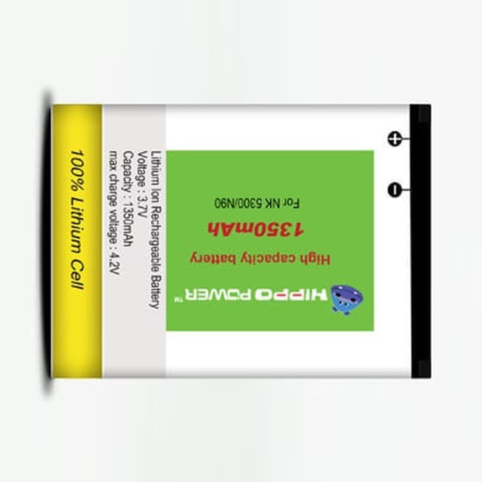 Baterai Hippo Nokia BL5B 5300 N90 1350 mAh Red Label Garansi Resmi