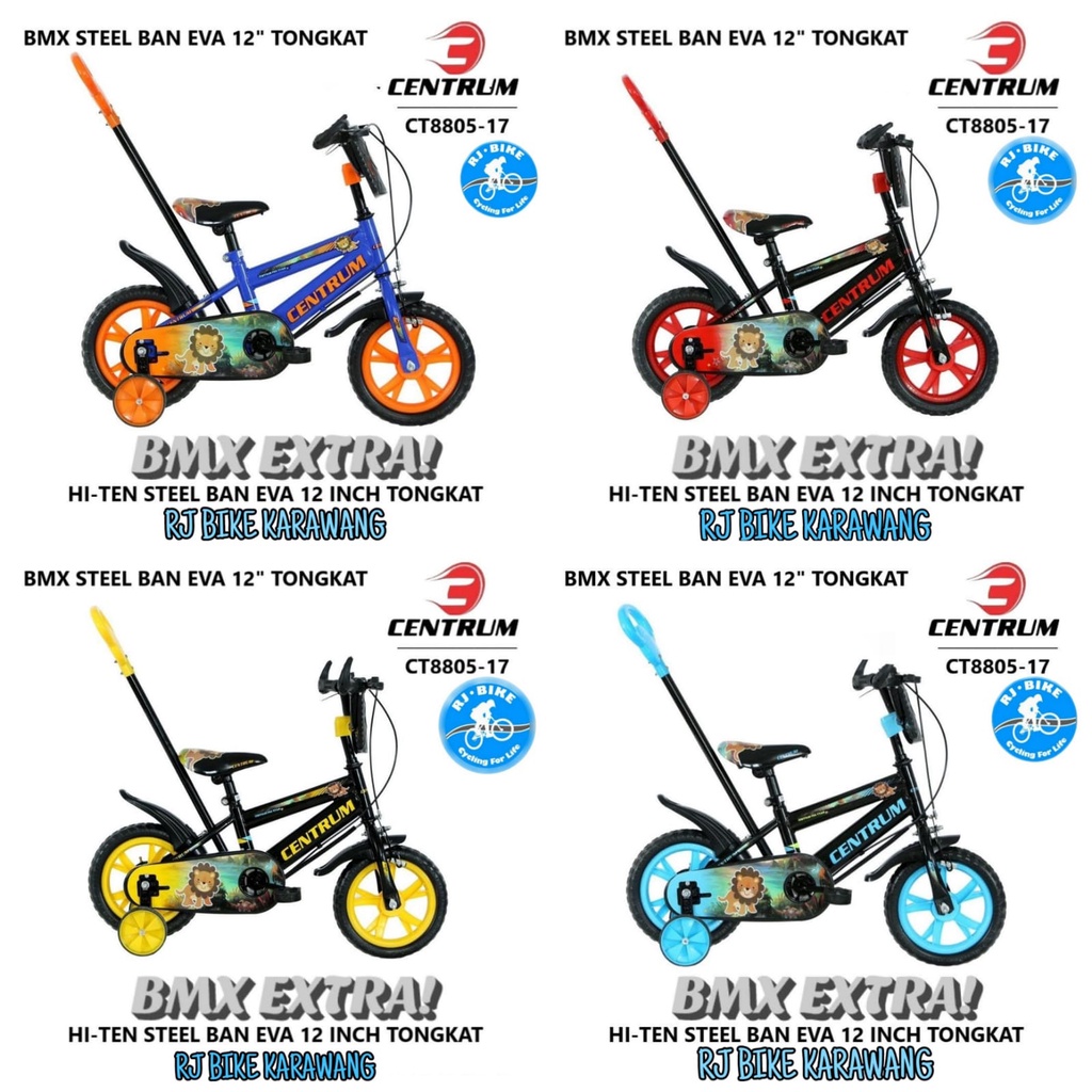 SEPEDA ANAK LAKI LAKI 12 inch BMX CENTRUM CT8805 SETIR EVA/BAN MATI