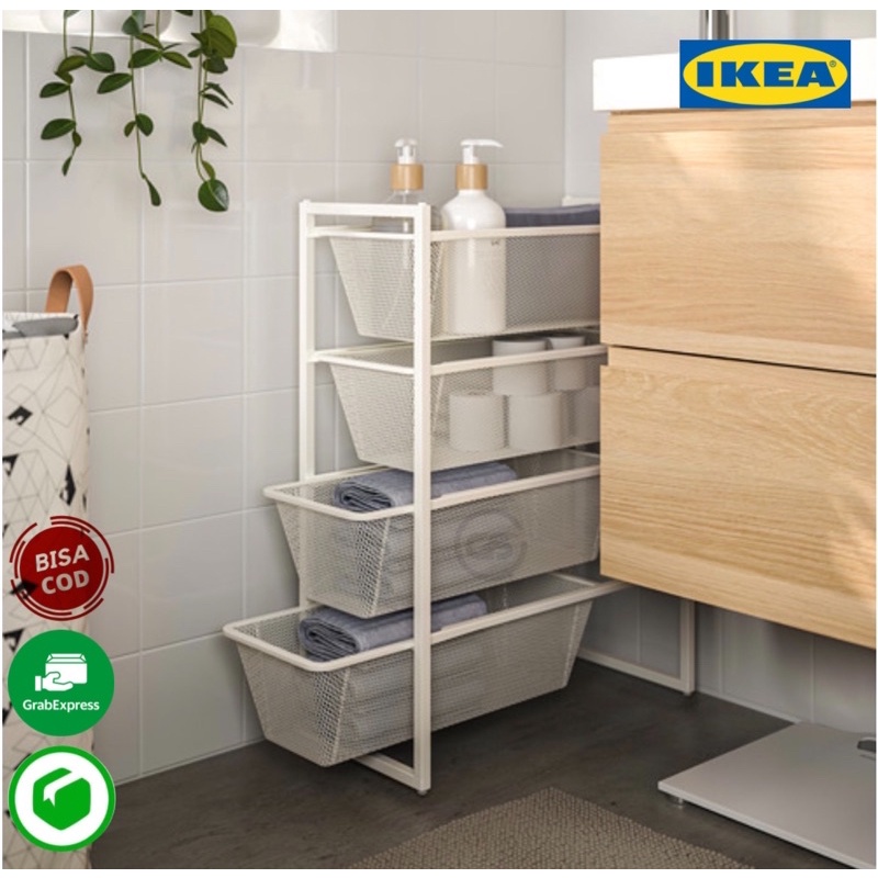 JONAXEL Laci Keranjang IKEA 25x51x15cm / Laci Keranjang Besi Ikea