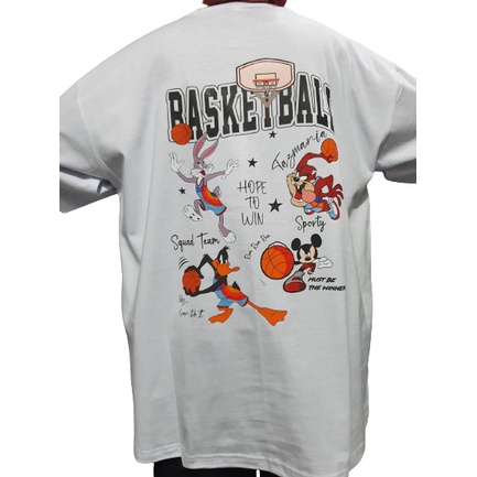 FIRSTLAST Oversized Tshirt Basketball | Kaos Oversize Pria dan Wanita