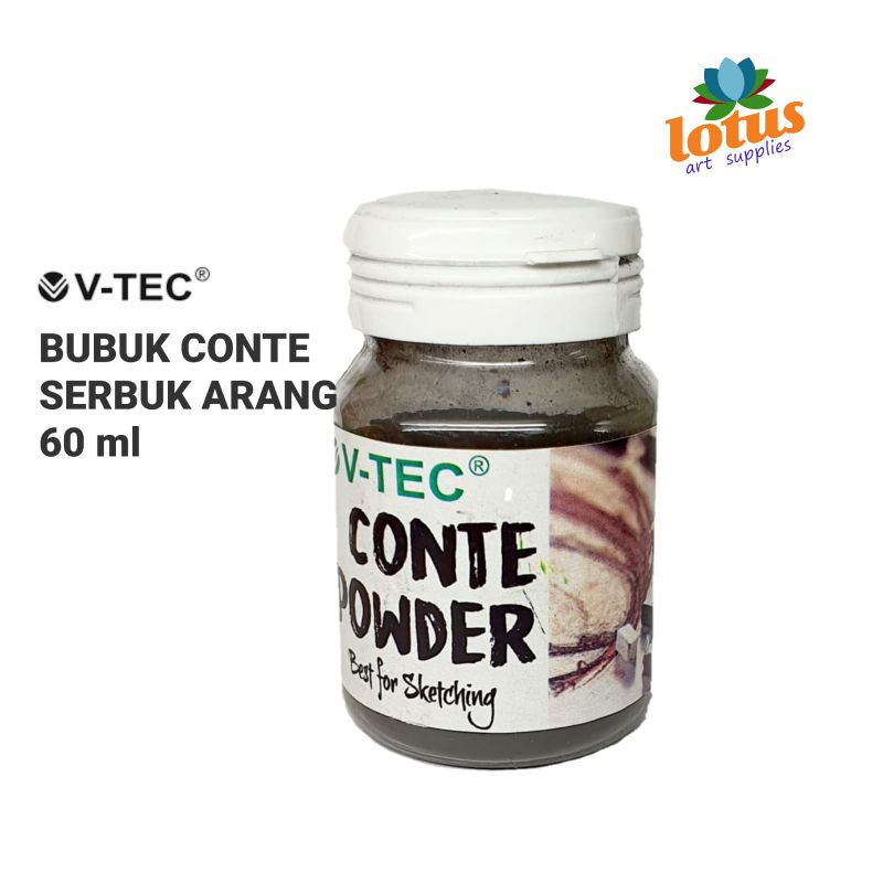 

V-TEC Conte Powder Bubuk Conte Serbuk Arang 60 ml