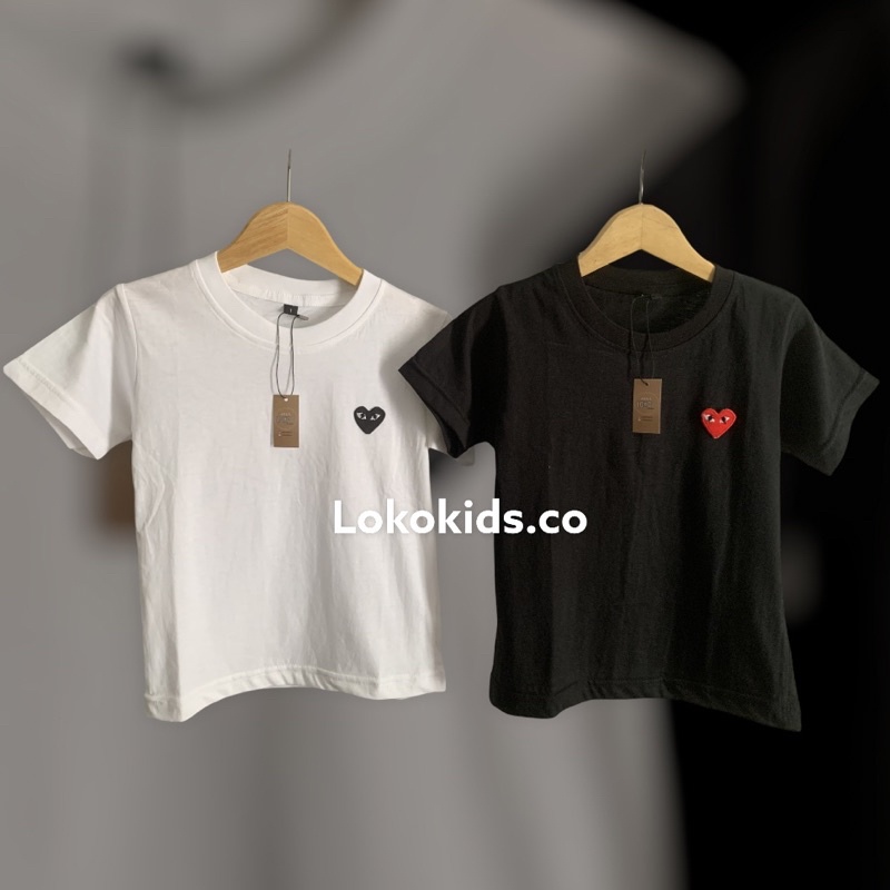 KAOS PATCH CDG PLAY ANAK LAKI LAKI & PEREMPUAN 1 - 3 TAHUN