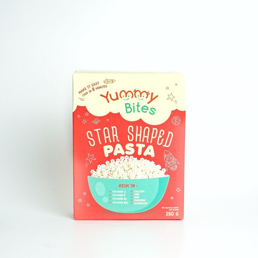 Yummy Bites Star Shaped Pasta 250g