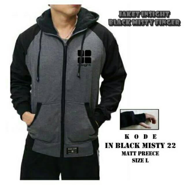 jaket Insight Black Misty Finger murah