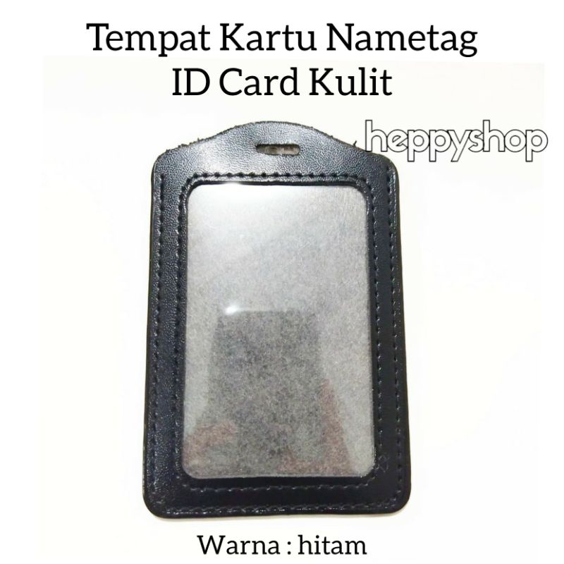 

Tempat Kartu Nametag ID Card Kulit