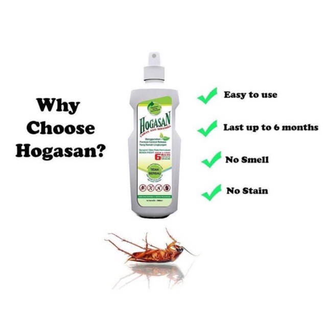 Hogasan Cairan Anti Serangga 200ml EXP 2026