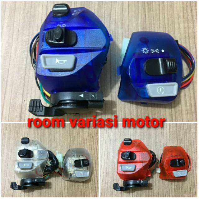 SAKLAR SET KIRI KANAN TRANSPARAN YAMAHA MATIC MIO SOUL MIO J MIO GT JUPITER MX