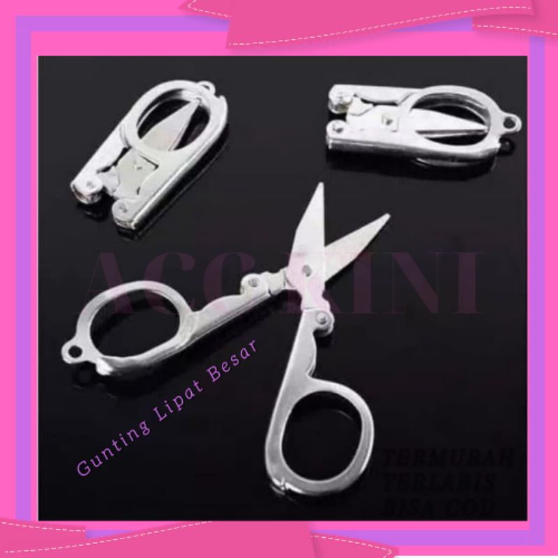 AccKini - Gunting Lipat Besar/Gunting Lipat Besi/Gunting Foldong Scissors/Gunting Lipat TERMURAH COD