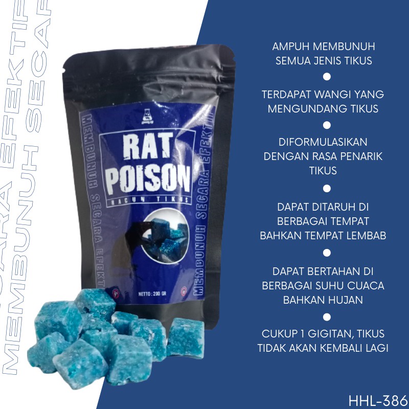 Racun Tikus Paling Ampuh membunuh tikus obat racun tikus obat tikus pembasmi tikus original RAT POISON