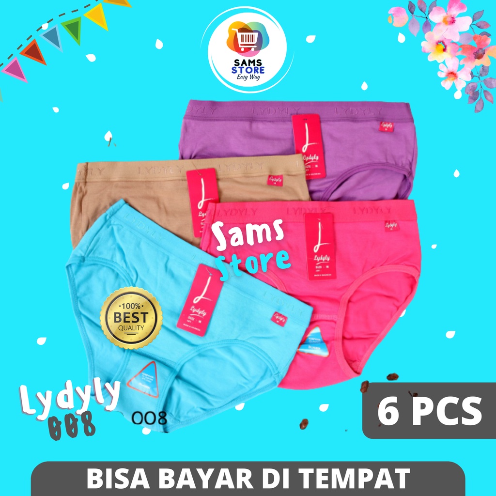 6 Pcs Celana Dalam Wanita CD Lydyly L008 Grosir / Pakaian Dalam Lidyly Wanita Dewasa / Underwear Dal