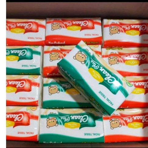 CLEAN PLUS TISSUE FACIAL 180 S 1 KARTON ISI 60 PACK