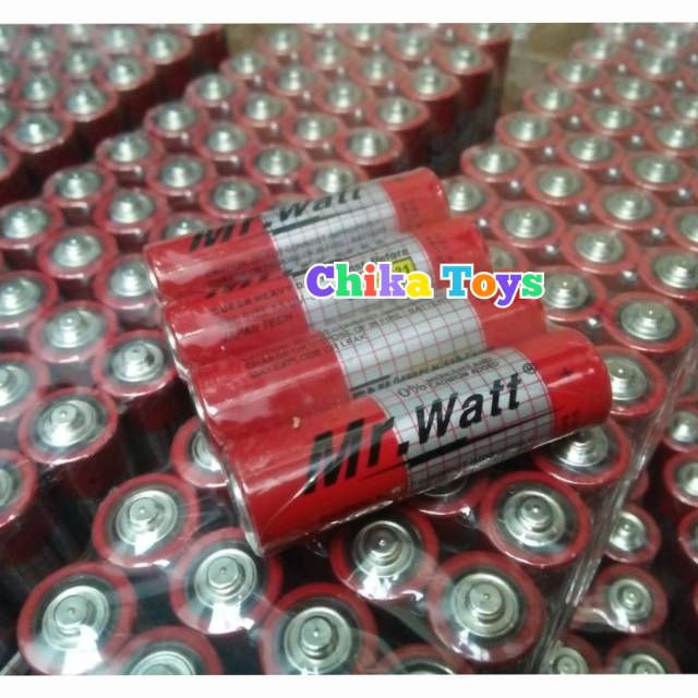 4Pcs Baterai AA Harga Ekonomis Batre A2 Merk Random Dynamax Maxduo Mr. Watt