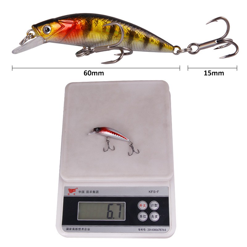 Shengyao 1Pcs New Duo Sinking Minnow Fishing Lure 6cm/6g Swimbait Umpan Pancing Ikan Bass Wobbler Memancing