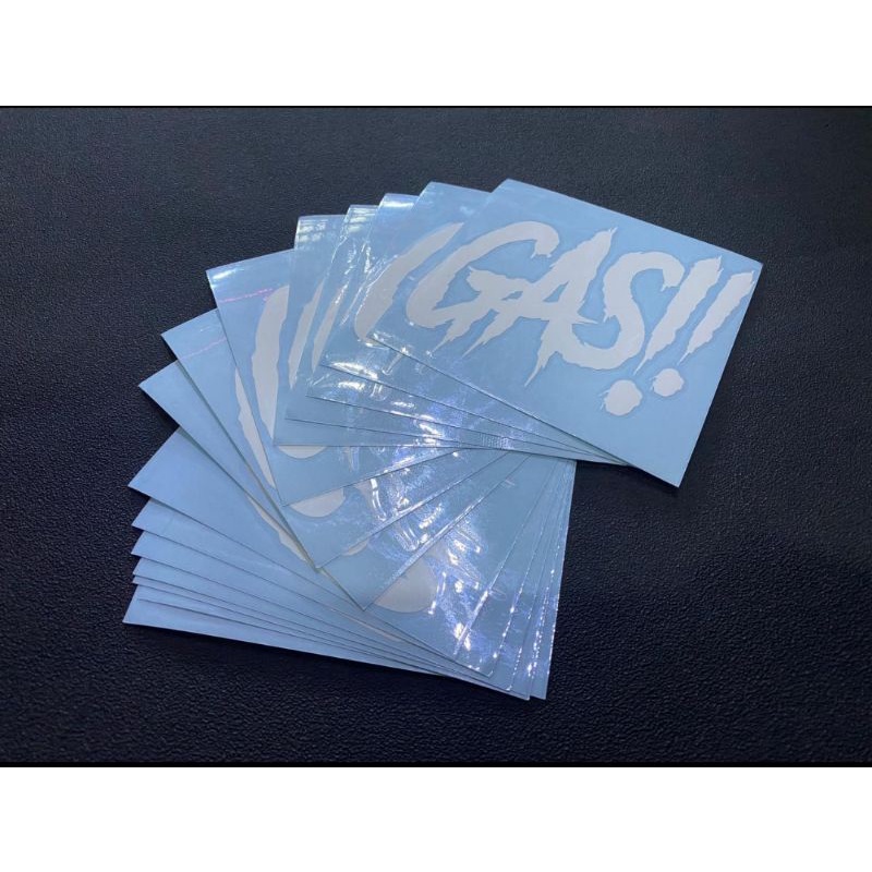 Jual sticker gass putih & hitam (per biji) | Shopee Indonesia