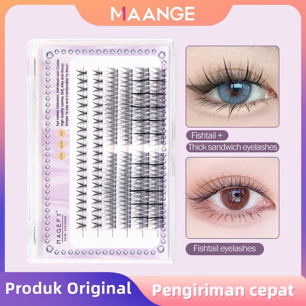 MAANGE Eyelashes Beauty Fake Bulu Mata Palsu Festive Setan Kecil 7290