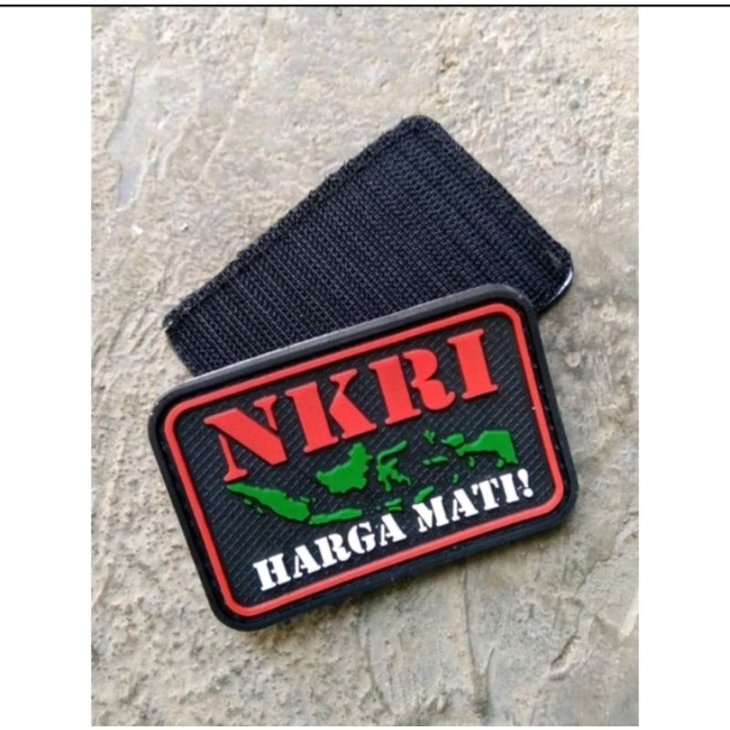 patch rubber emblem tempelan logo NKRI