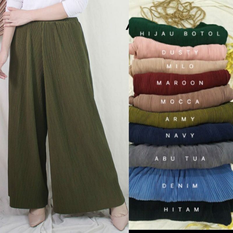 KULOT PLISKET PREMIUM // KULOT PLISKET LIDI PREMIUM // KULOT PLISKET LIDI TEBAL // KULOT PLISKET LID