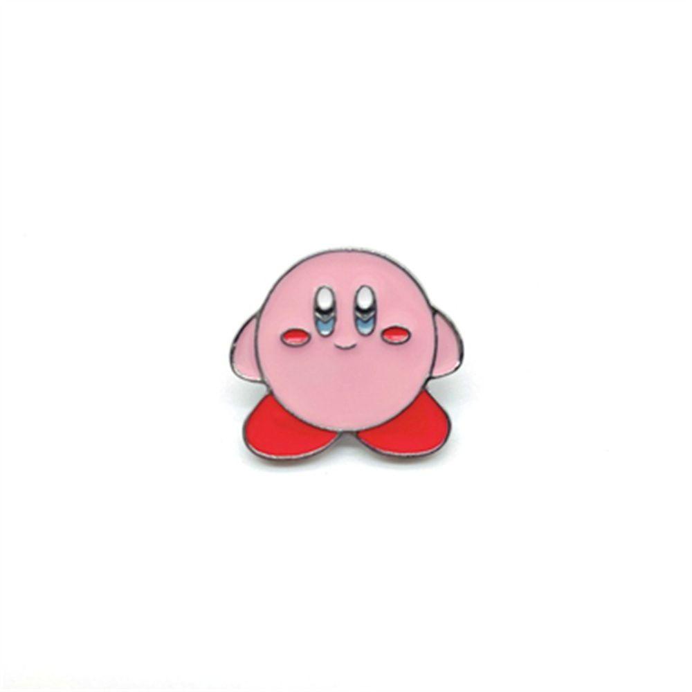 Needway   Kirbyy Pin Fans Hadiah Kartun Pink Anime Enamel Pin Logam Pin Cosplay Lencana