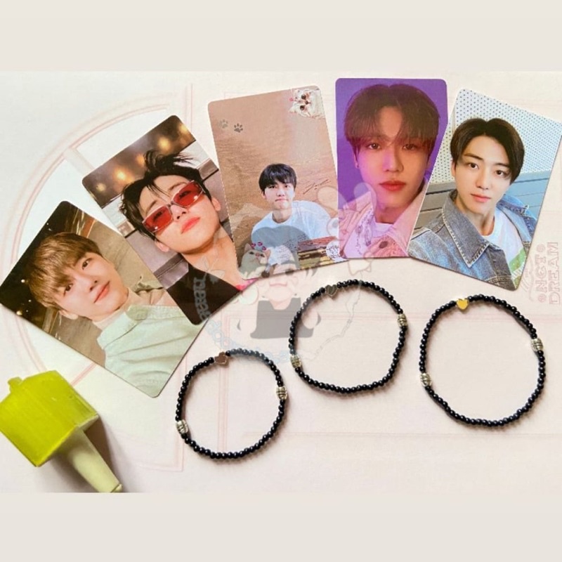 Gelang Hitam Love Jaemin-Bracelet NCT