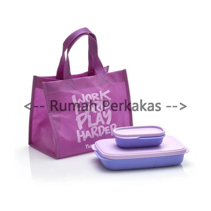 Tupperware Foodie Buddy UNGU dengan tas