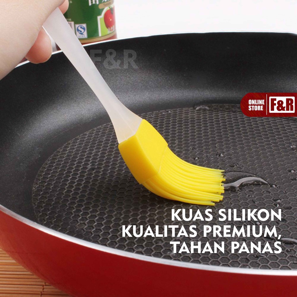 Kuas Silikon Kuas Kue Koas Silikon Kuas Mentega Kuas Silicon Kuas Masak Silicone Brush Perlengkapan Dapur