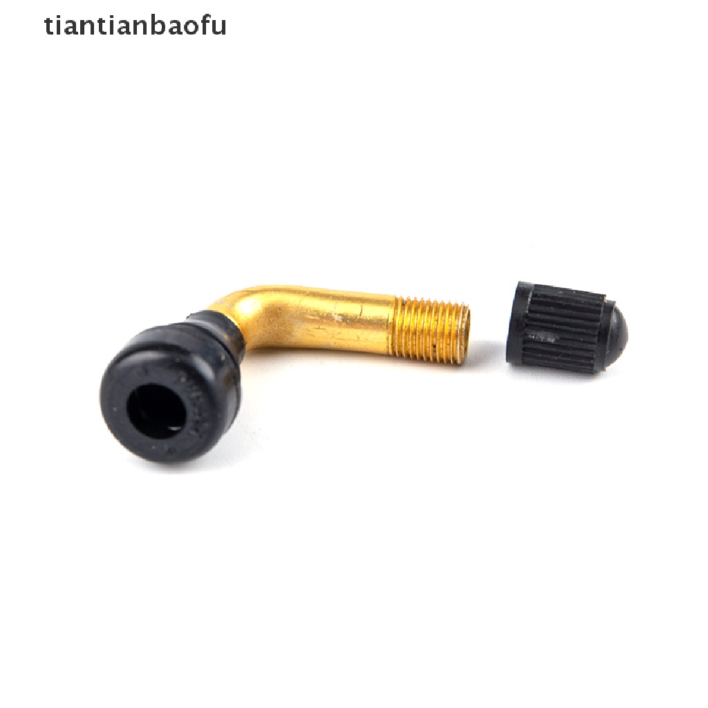 [tiantianbaofu] 4Pcs Rubber Angle Valve For Tubeless Tires Nipple For Tubeless Disc Wheel Nipple Boutique