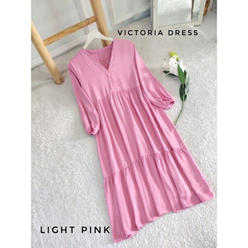 YUMNA DRESS JUMBO SABRINA/ DRESS LEHER V TANGAN PANJANG