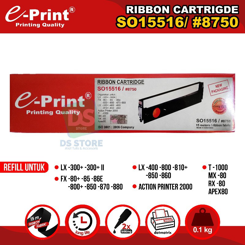 

Katrid / Cartridge Ribbon 8750 / SO15516 E-PRINT