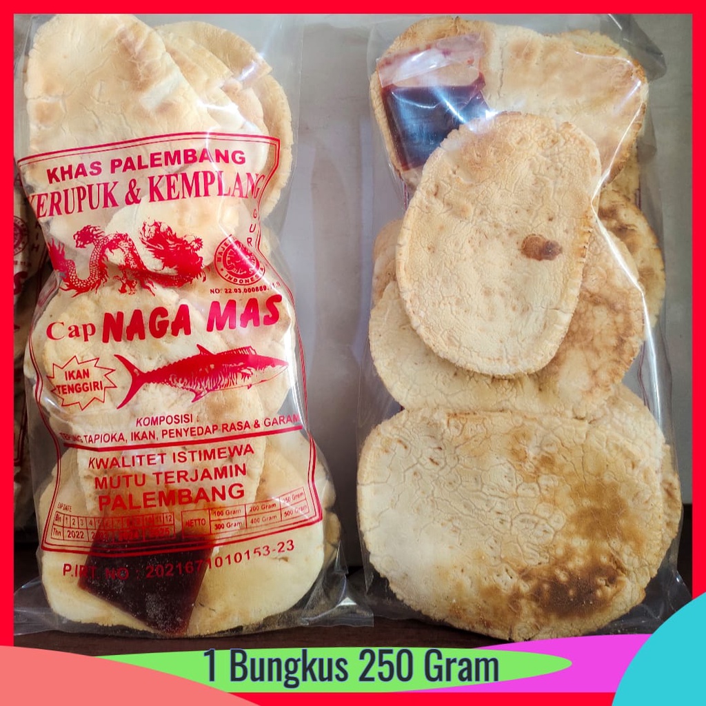 

KEMPLANG PANGGANG TENGGIRI 250 GRAM NAGA MAS KEMPLANG BADAK PALEMBANG